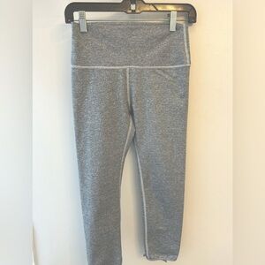 Woman's aerie leggings grey size medium with ankle cropped cutout